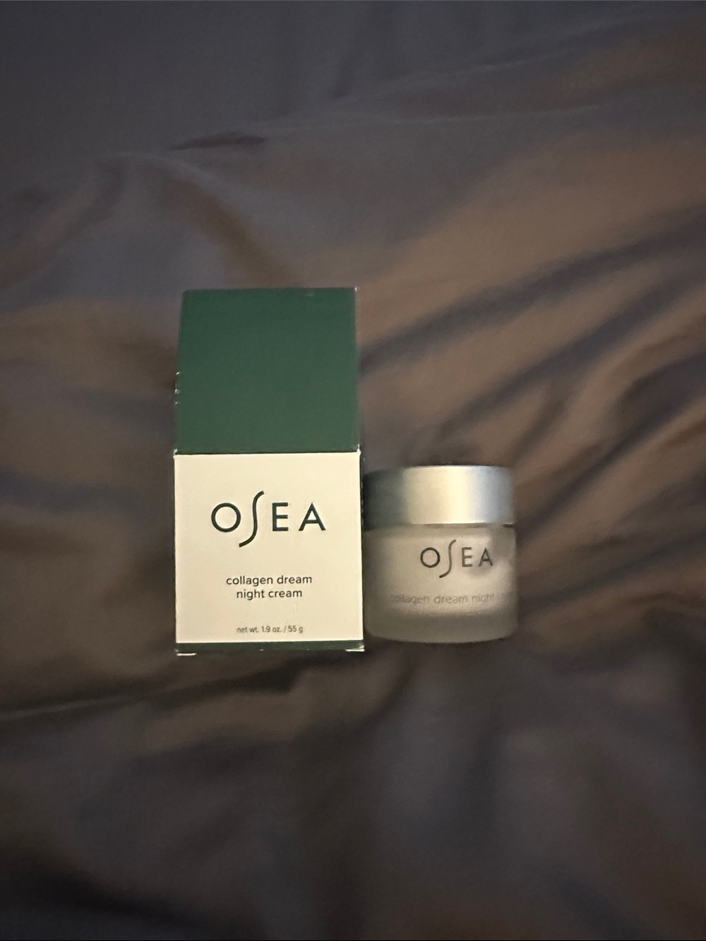 OSEA Collagen Dream Night Cream — Green & White